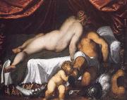 PALMA GIOVANE Mars,Venus and Cupid oil painting picture wholesale